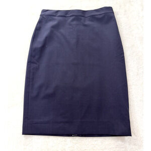 American Airlines Uniform Pencil Lined Skirt Lands' End Blue Women Size 6